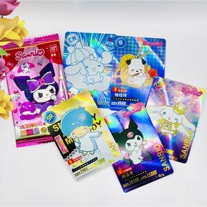 Collectible Sanrio Kuromi My Melody Holographic Trading Cards - Hello Kitty